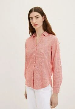 Tom Tailor Mit Brusttaschen - Overhemdblouse - Fever Red