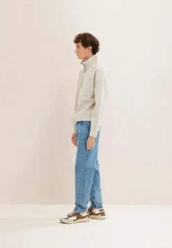 TOM TAILOR Denim Straight Leg Jeans - Used Light Stone Blue Denim -Tom Tailor 27cd3fdca0fe495cb01fa15eb6c91385