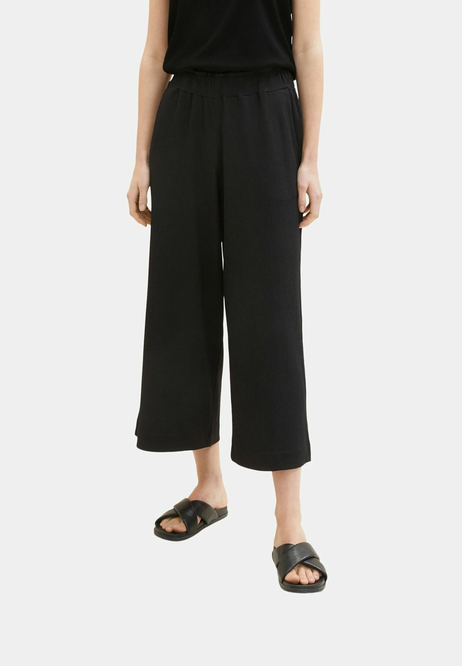 TOM TAILOR Denim Mit Struktur - Broek - Deep Black 1 TOM TAILOR Denim Mit Struktur - Broek - Deep Black