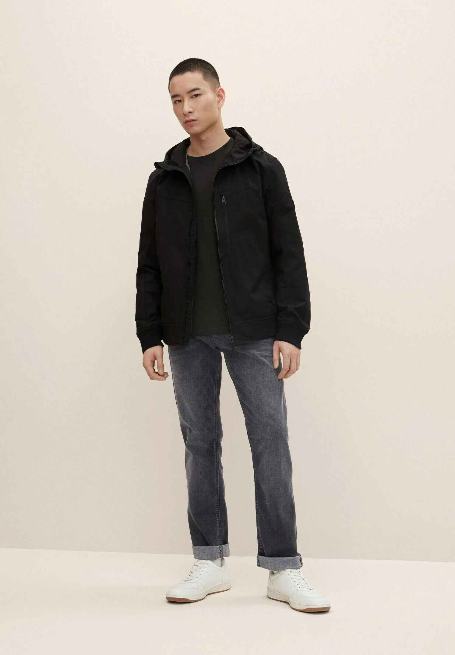 TOM TAILOR Denim Mit Tencel- Trainingsvest - Black 2 TOM TAILOR Denim Mit Tencel- Trainingsvest - Black - Afbeelding 2