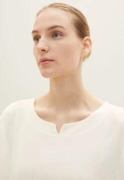 Tom Tailor T-Shirt Basic - Whisper White -Tom Tailor 291cb5cd72f44b5e990ce74a89a73f47