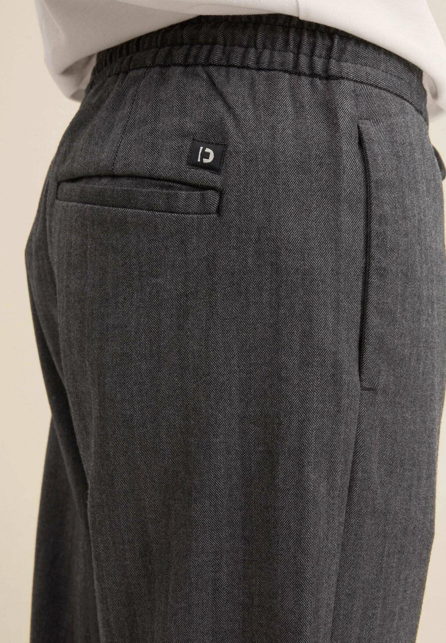 TOM TAILOR Denim Mit Seitlichen Eingrifftaschen - Trainingsbroek - Black White Herringbone Weave 6 TOM TAILOR Denim Mit Seitlichen Eingrifftaschen - Trainingsbroek - Black White Herringbone Weave - Afbeelding 6