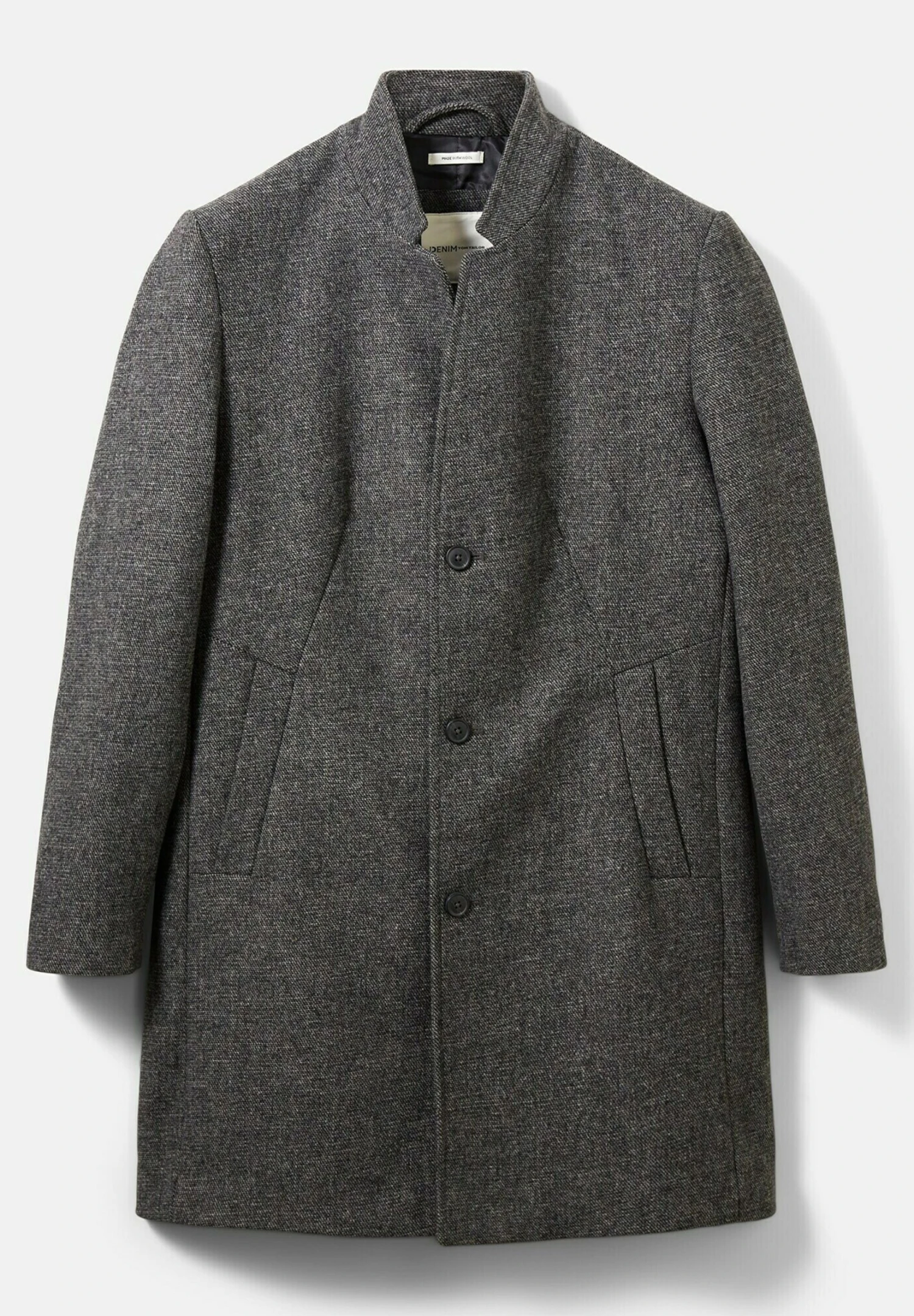 TOM TAILOR Denim Mantel - Grey Melange Twill 7 TOM TAILOR Denim Mantel - Grey Melange Twill - Afbeelding 7