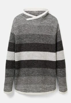 TOM TAILOR Denim Melange Optik - Trui - Grey Black Color Flow -Tom Tailor 29b888f7b62c4999b9cc2b28138629d2