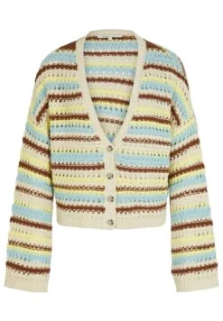 TOM TAILOR Denim Mit Grober Struktur - Vest - Blue Creme Brown Stripe 9 TOM TAILOR Denim Mit Grober Struktur - Vest - Blue Creme Brown Stripe -Tom Tailor 29f9949350104e14acad4a14b14df531