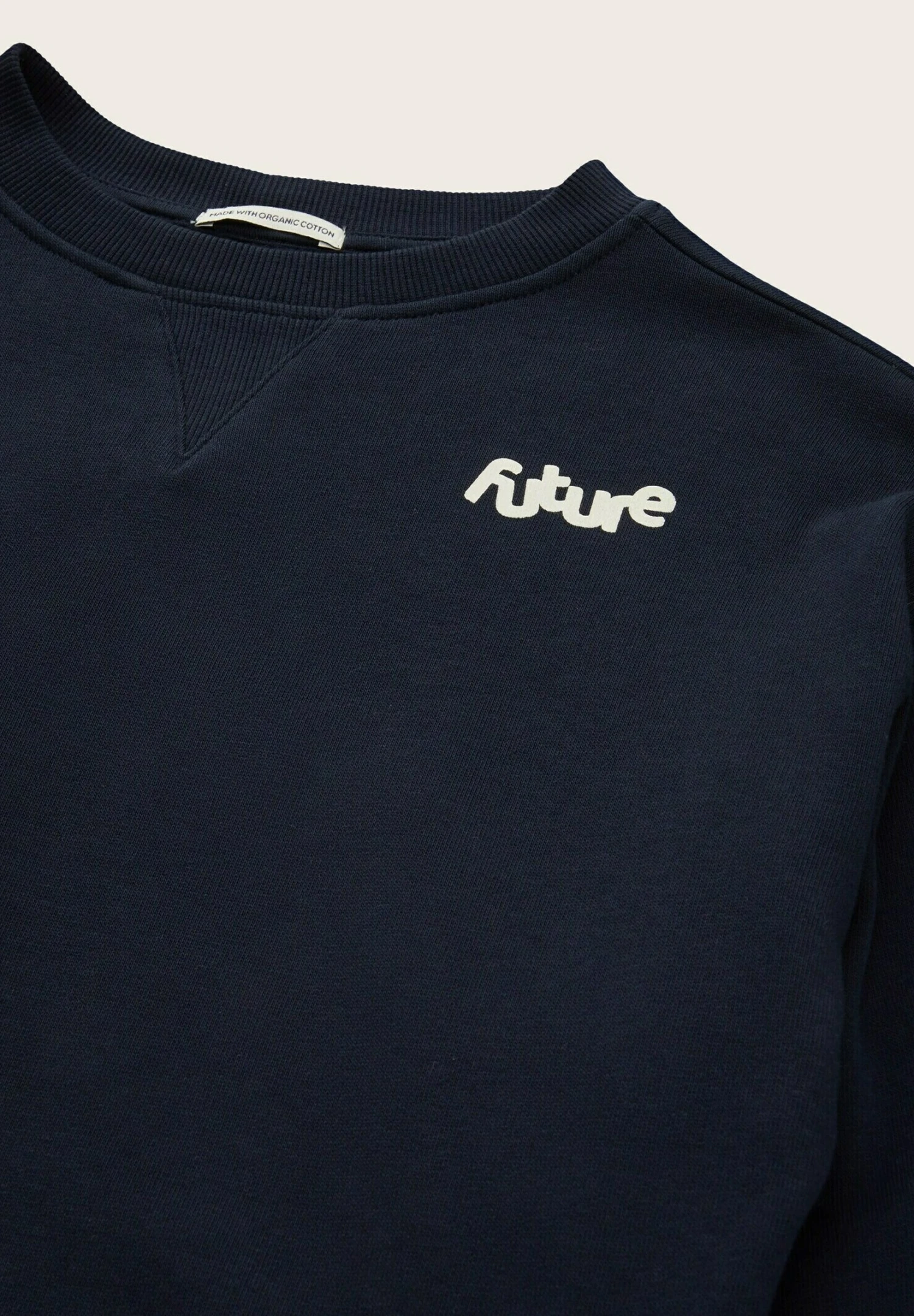 Tom Tailor Mit Textprint - Sweater - Sky Captain Blue 3 Tom Tailor Mit Textprint - Sweater - Sky Captain Blue - Afbeelding 3