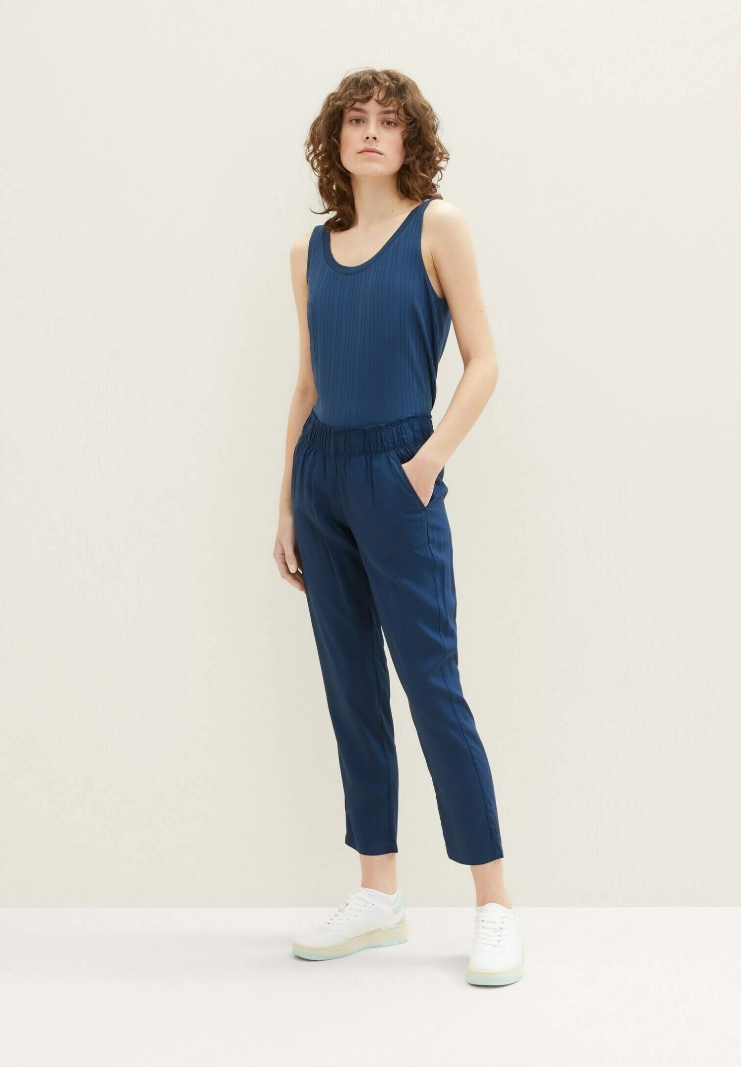 Tom Tailor Cropped - Broek - Midnight Sail 10 Tom Tailor Cropped - Broek - Midnight Sail - Afbeelding 10