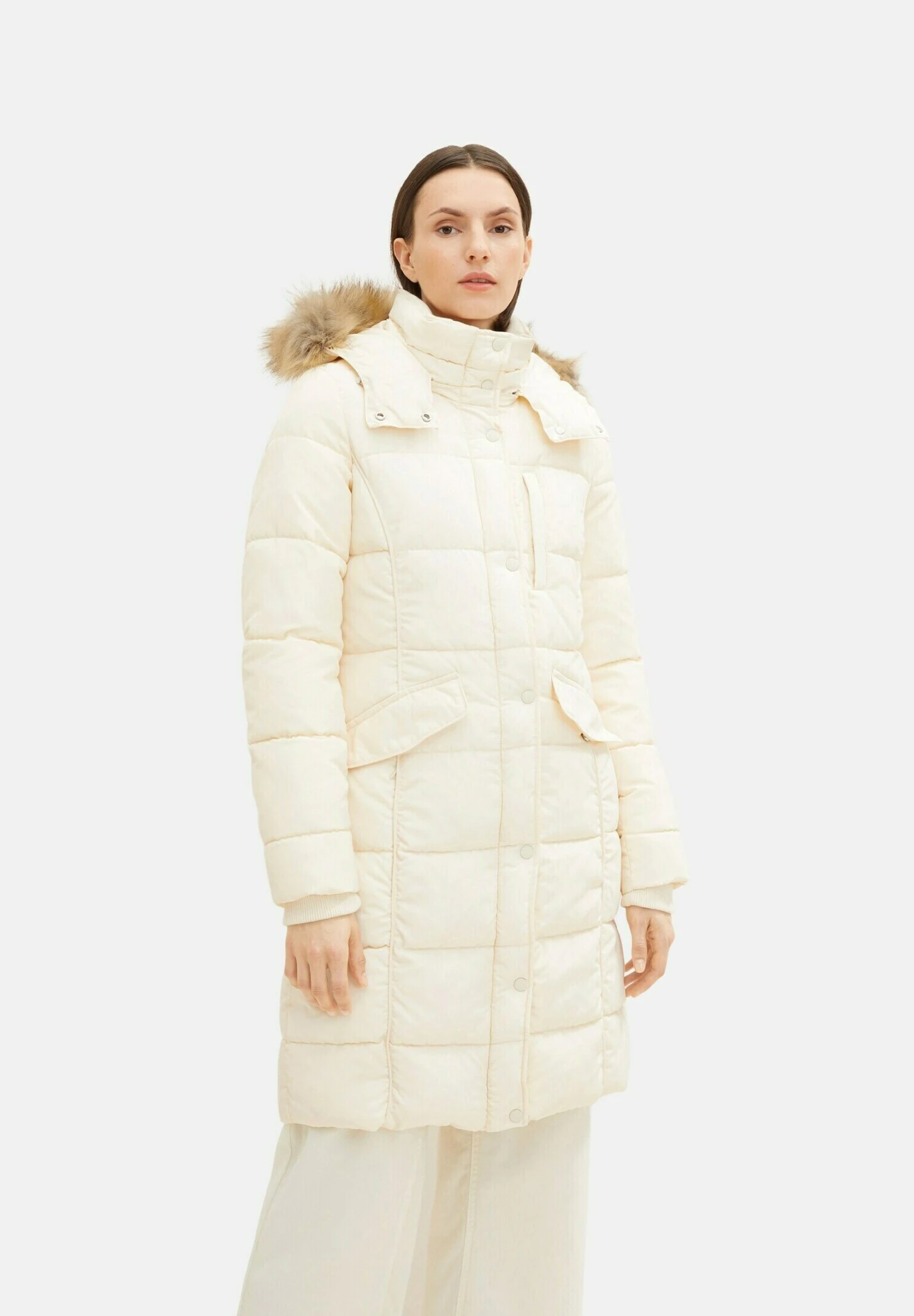 Tom Tailor Mit Abnehmbarer Kapuze - Winterjas - Soft Buttercream 1 Tom Tailor Mit Abnehmbarer Kapuze - Winterjas - Soft Buttercream