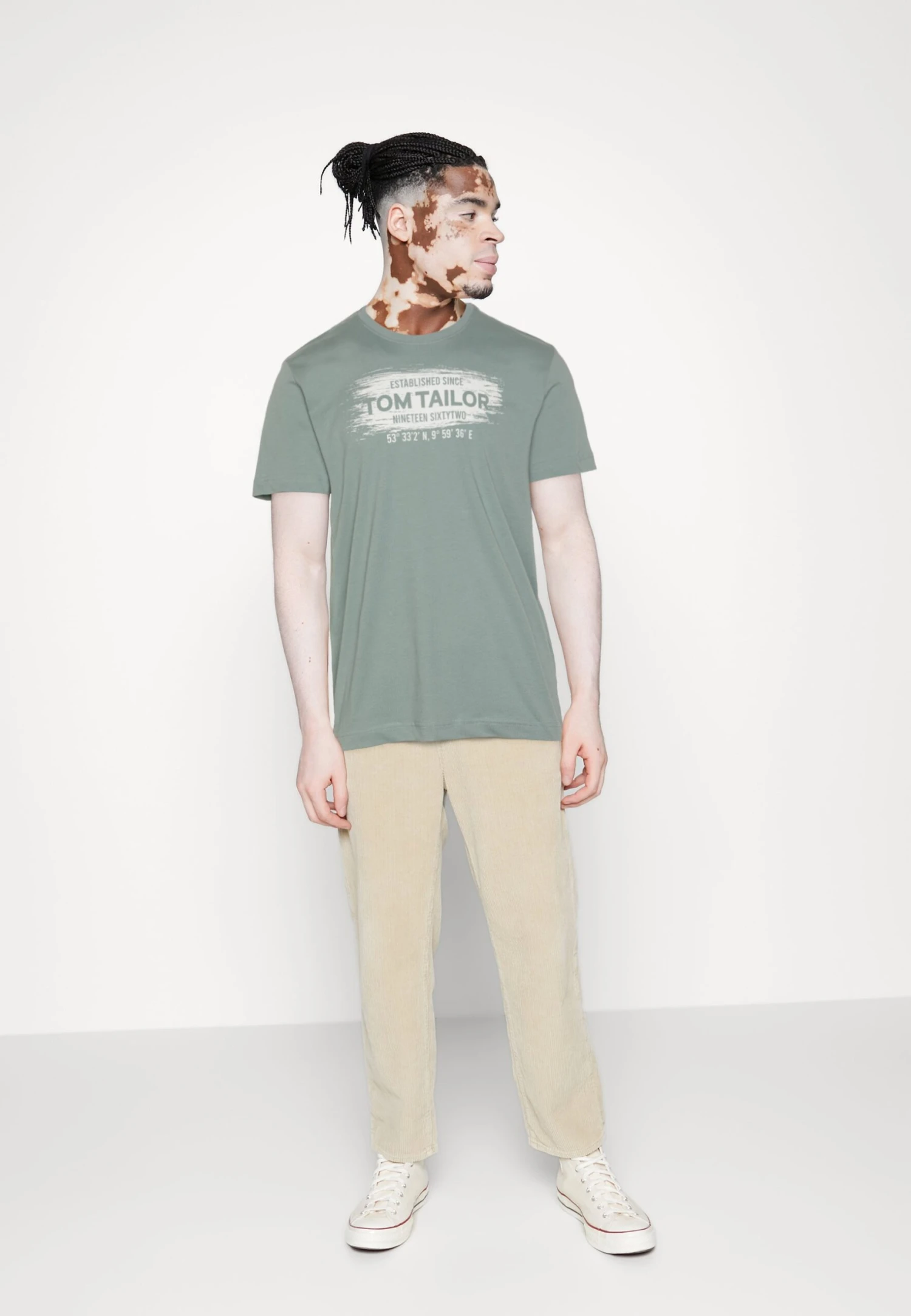 Tom Tailor Printed Logo - T-Shirt Print - Light Ice Blue 2 Tom Tailor Printed Logo - T-Shirt Print - Light Ice Blue - Afbeelding 2