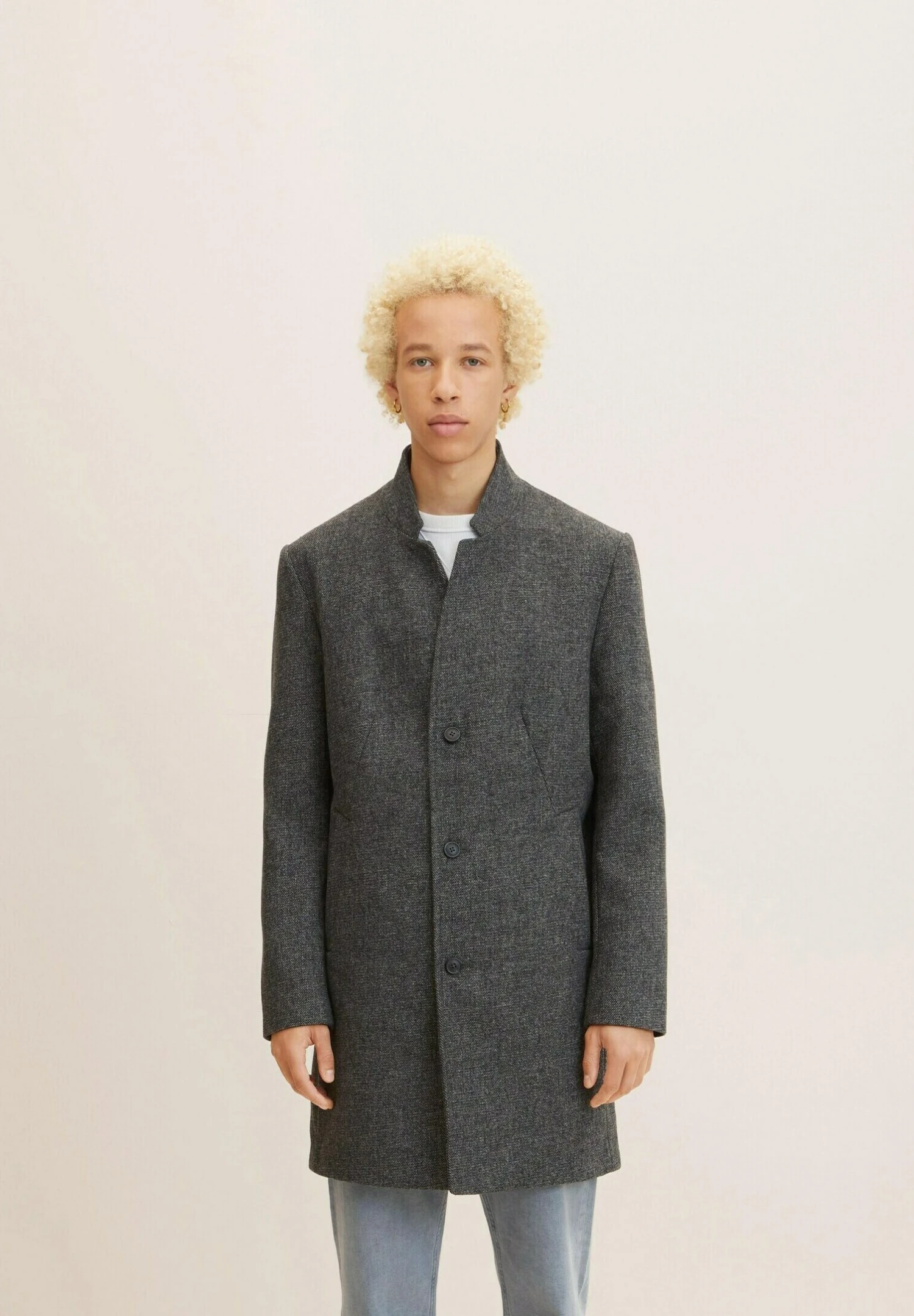 TOM TAILOR Denim Mantel - Grey Melange Twill 1 TOM TAILOR Denim Mantel - Grey Melange Twill