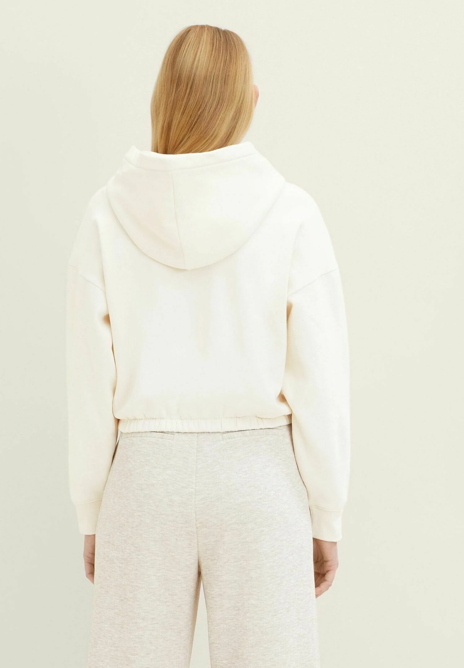 Tom Tailor Hoodie - Gardenia White 3 Tom Tailor Hoodie - Gardenia White - Afbeelding 3