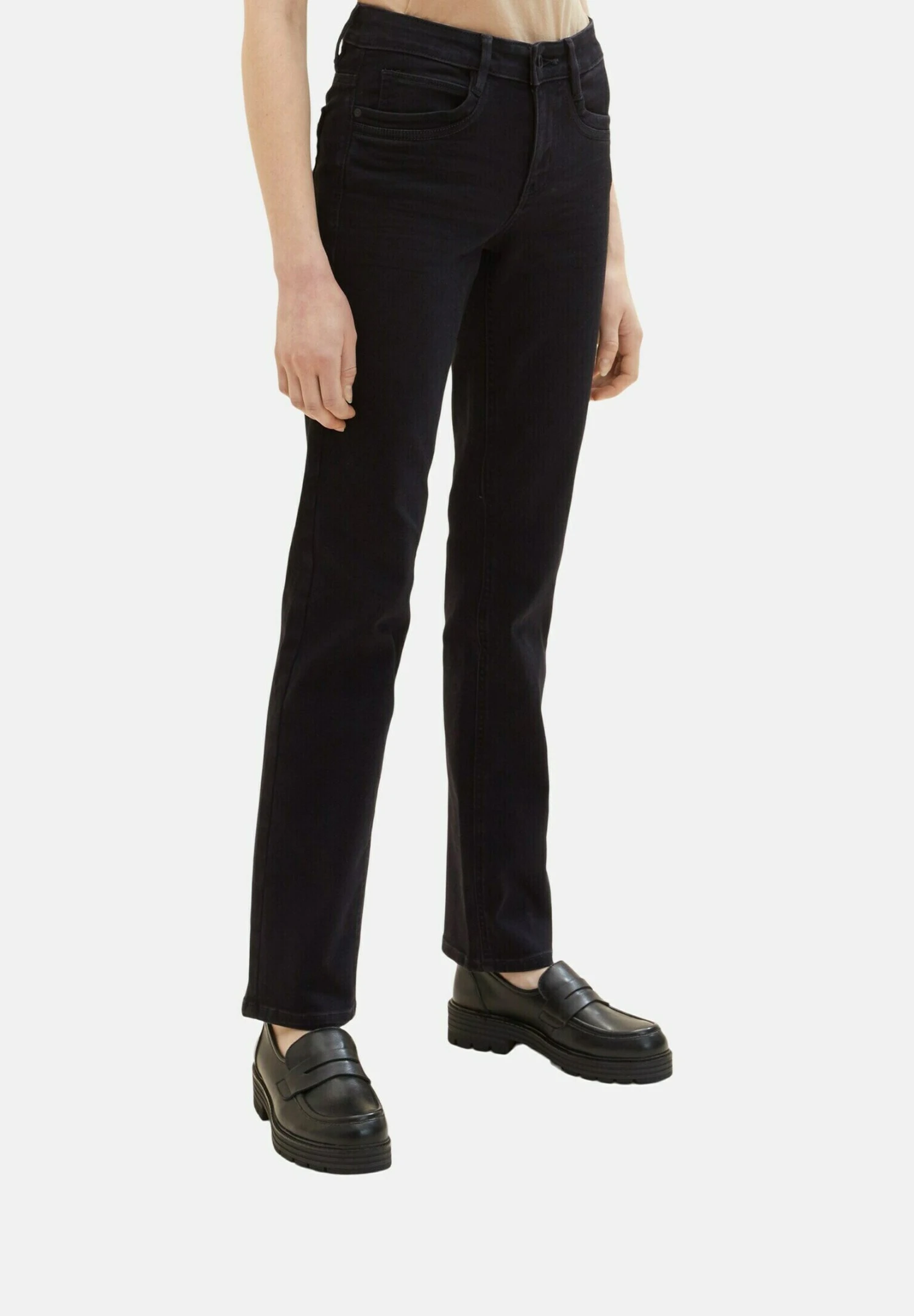 Tom Tailor Alexa - Straight Leg Jeans - Black Denim 1 Tom Tailor Alexa - Straight Leg Jeans - Black Denim