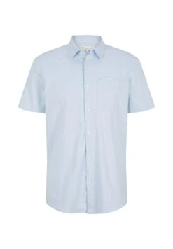 TOM TAILOR Denim Kurzarm - Overhemd - Light Blue White Structure -Tom Tailor 2d221f6ee57e46d6a506af3ed9cc3131