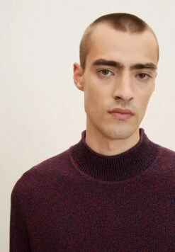 Tom Tailor Trui - Red Navy Mouline -Tom Tailor 2d6e1761027744a6900495e0d7fe11a7