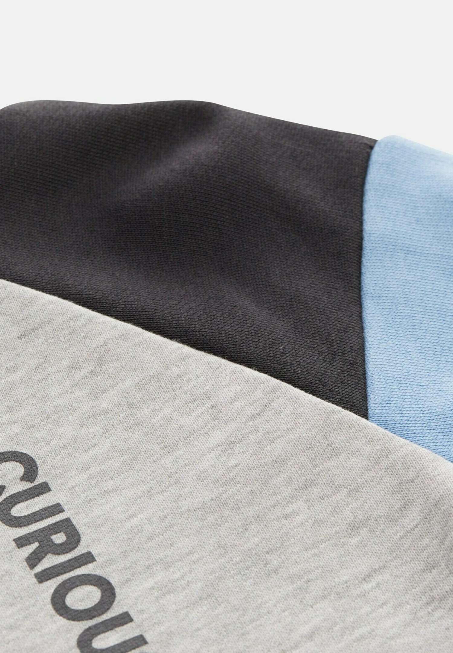 Tom Tailor Mit Colour Blocking - Sweater Met Rits - Light Stone Grey Melange 3 Tom Tailor Mit Colour Blocking - Sweater Met Rits - Light Stone Grey Melange - Afbeelding 3