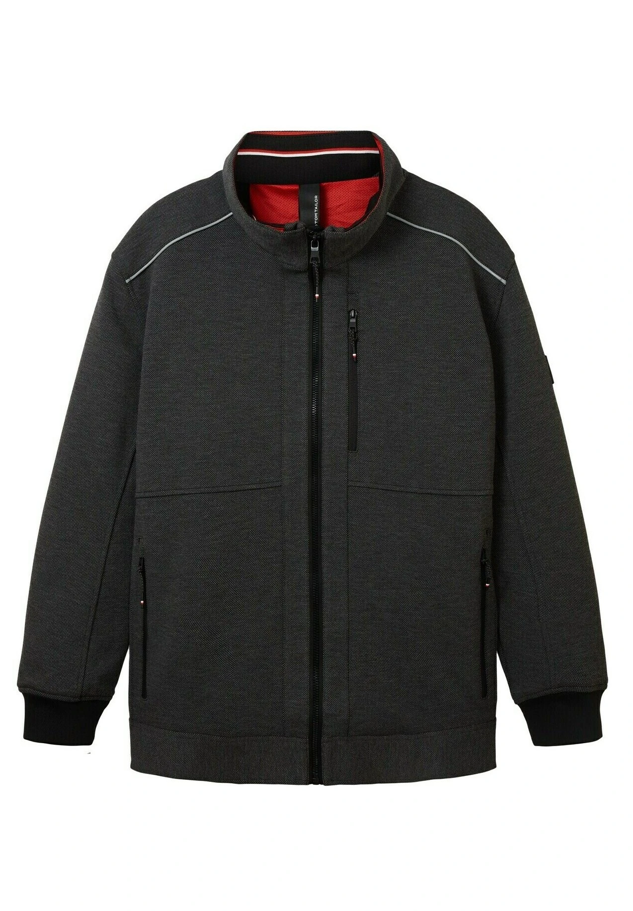 Tom Tailor Plus Mit Verdeckter Kapuze - Jas - Anthracite Knitted Structure 7 Tom Tailor Plus Mit Verdeckter Kapuze - Jas - Anthracite Knitted Structure - Afbeelding 7