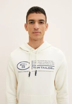 Tom Tailor Mit Logo-Print - Hoodie - Vintage Beige -Tom Tailor 2e2295aaef8341f7a39026d681984c31