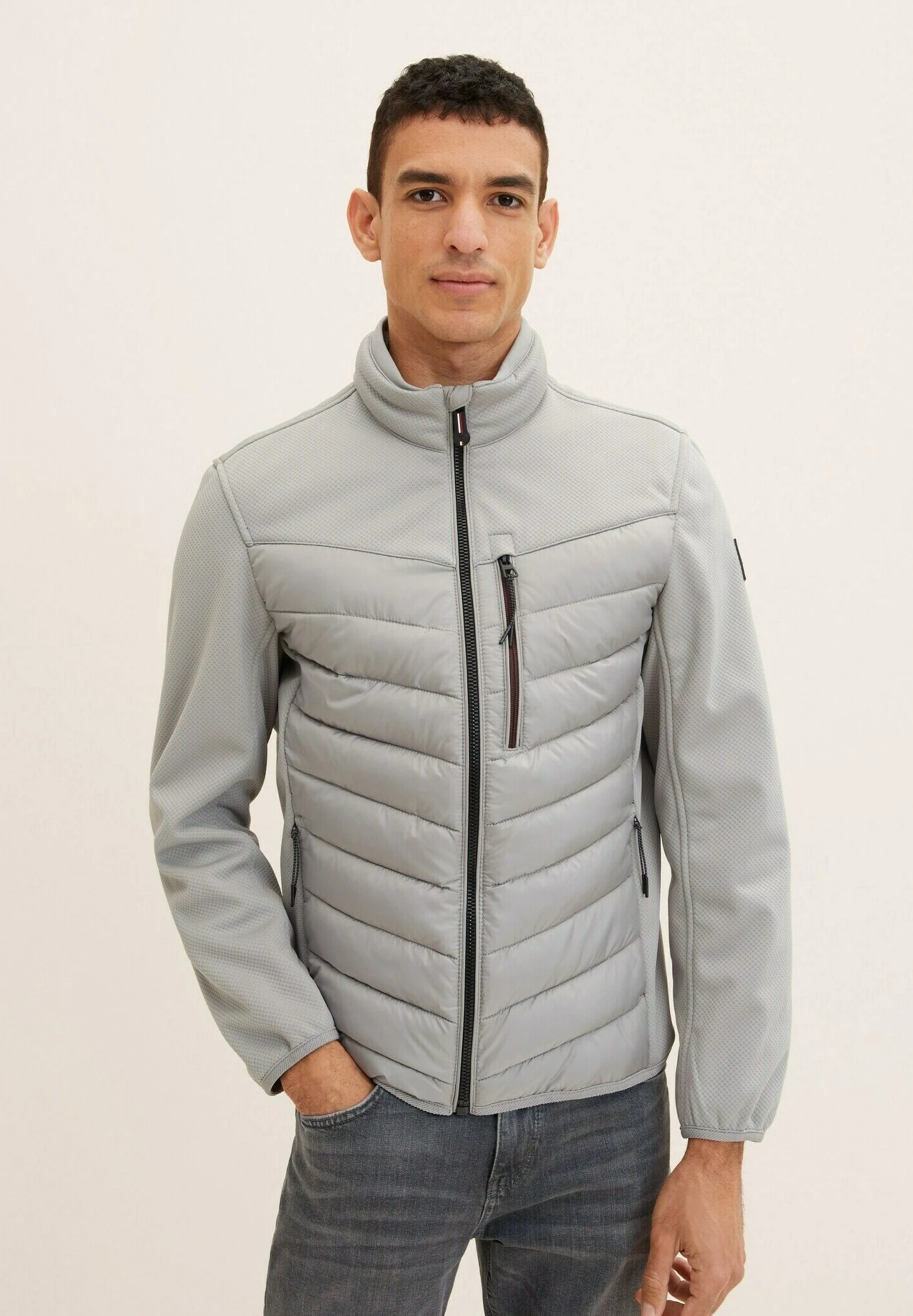 Tom Tailor Hybrid - Jas - Classic Dove Grey 1 Tom Tailor Hybrid - Jas - Classic Dove Grey