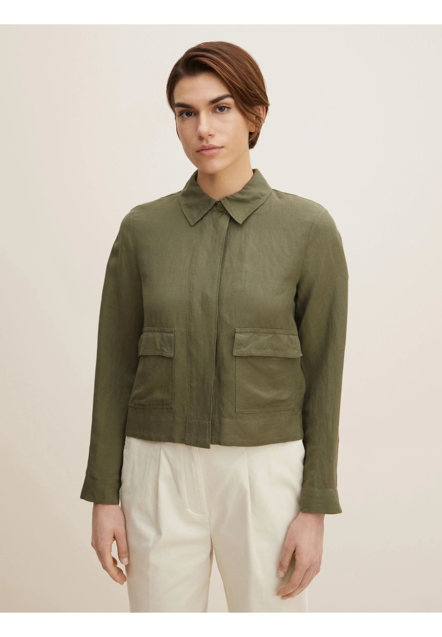 Tom Tailor Blazer - Jungle Soil Green 1 Tom Tailor Blazer - Jungle Soil Green