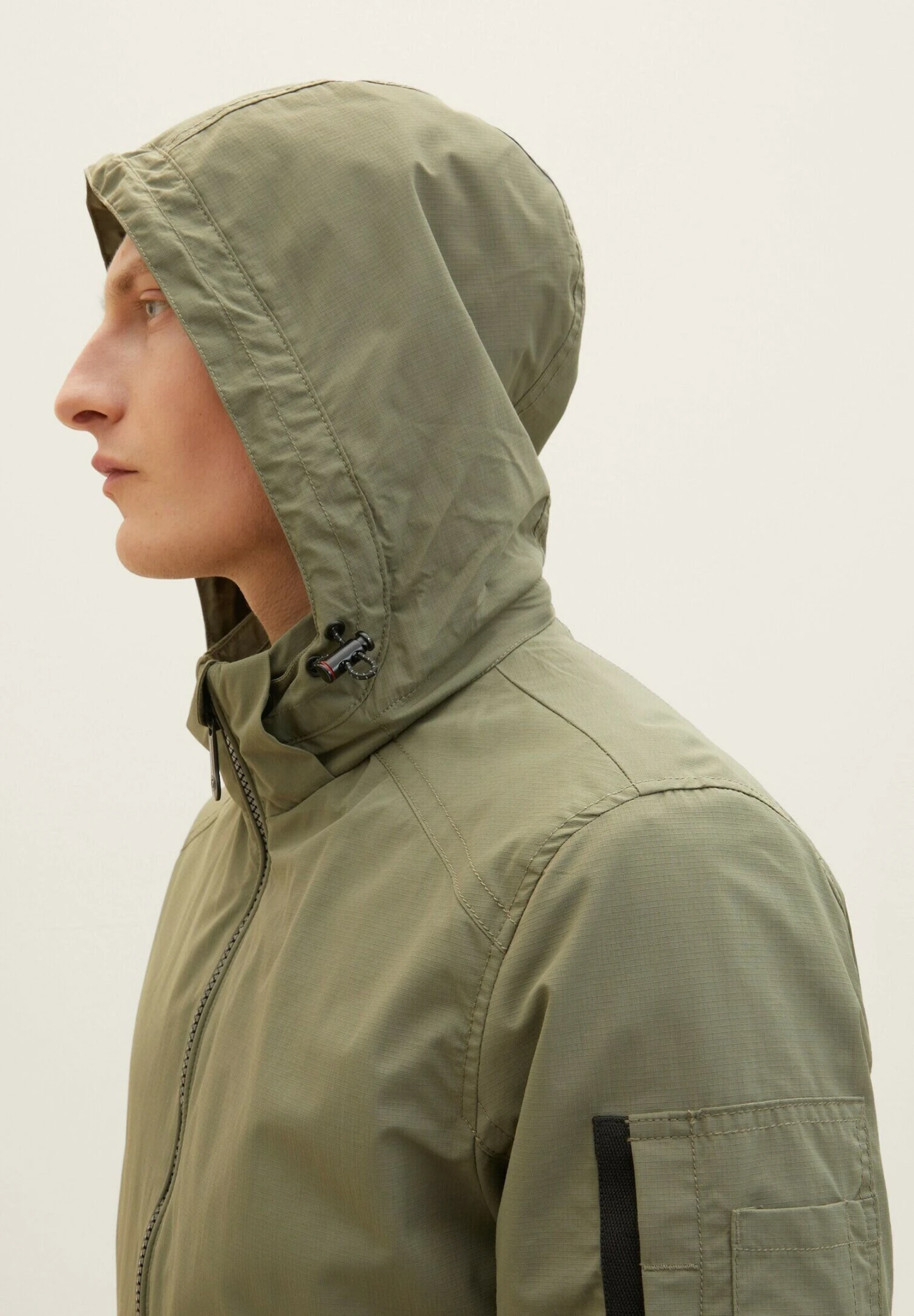 Tom Tailor Lichte Jas - Dusty Olive Green 4 Tom Tailor Lichte Jas - Dusty Olive Green - Afbeelding 4