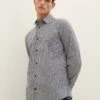 Tom Tailor Karriertes- Overhemd - Navy Lilac Small Check