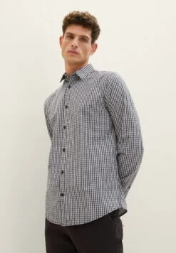 Tom Tailor Karriertes- Overhemd - Navy Lilac Small Check