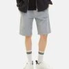 TOM TAILOR Denim Shorts - Medium Grey Yarn Dye Stripe