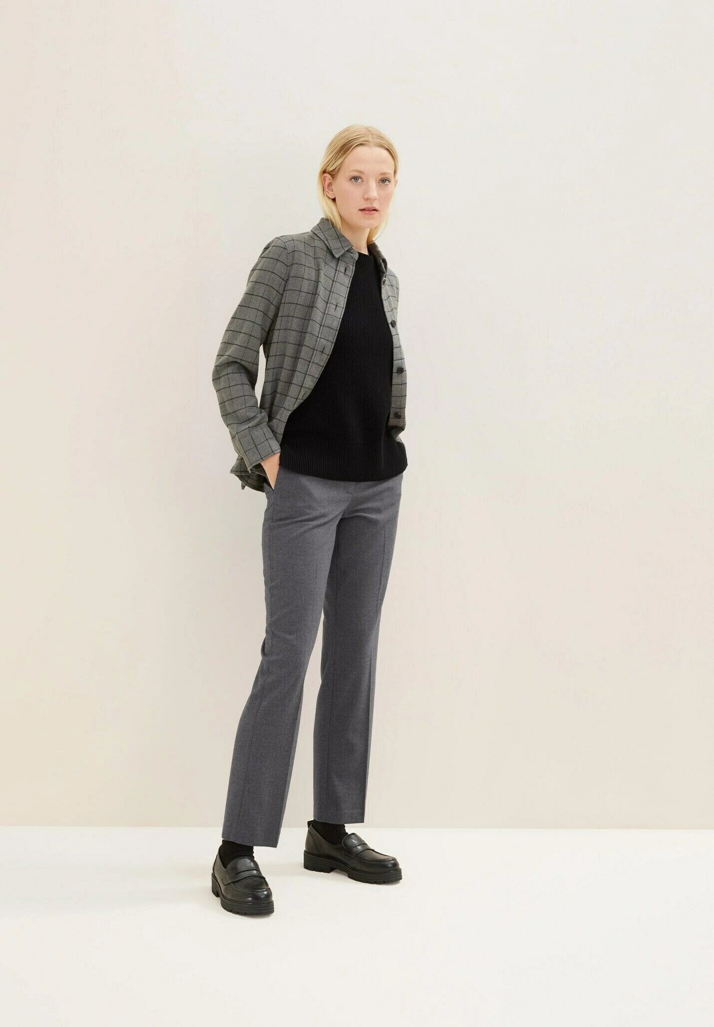 Tom Tailor Klassische Bundfalten - Chino - Evident Anthracite Melange 5 Tom Tailor Klassische Bundfalten - Chino - Evident Anthracite Melange - Afbeelding 5