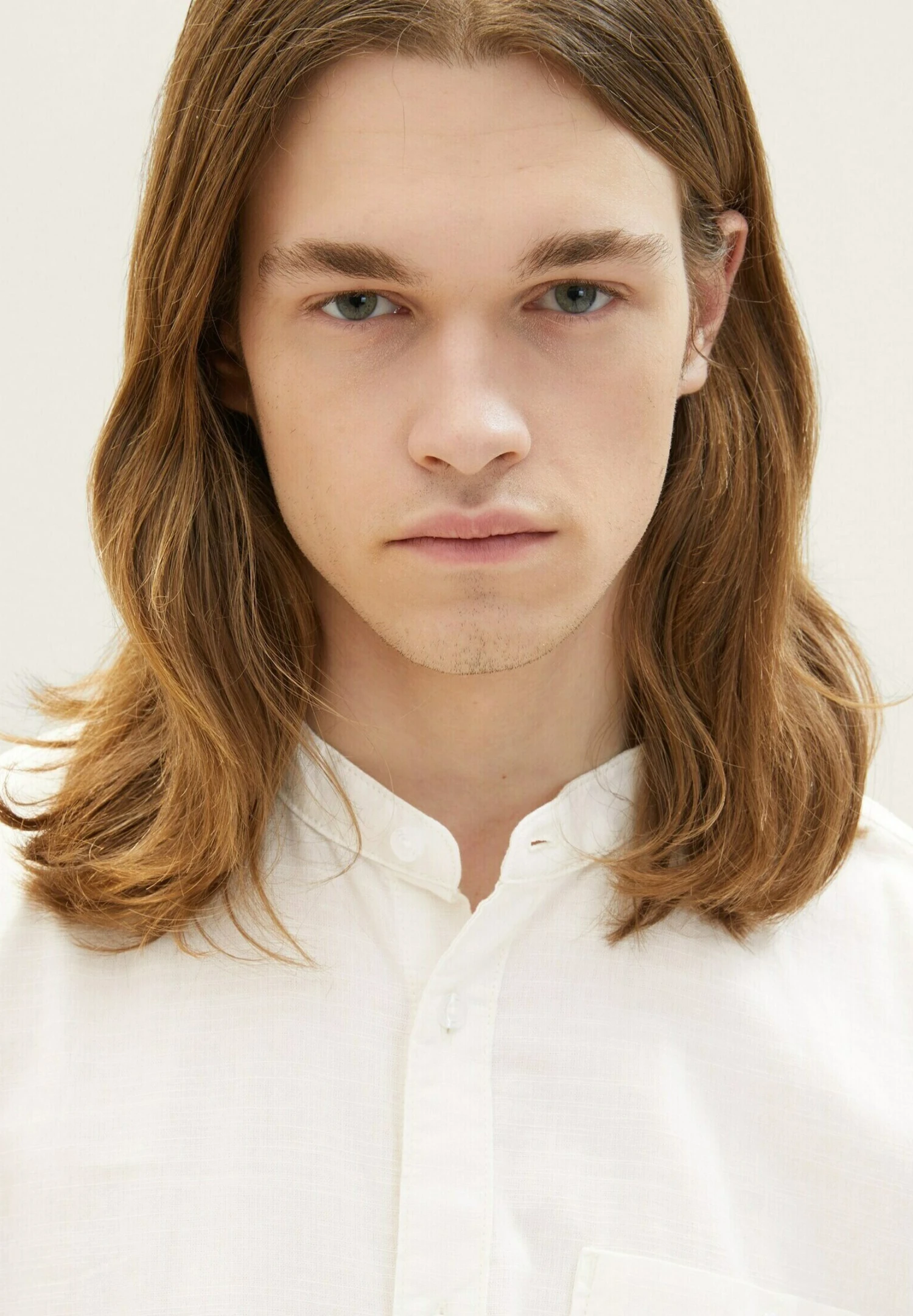 TOM TAILOR Denim Kurzarm - Overhemd - Wool White 4 TOM TAILOR Denim Kurzarm - Overhemd - Wool White - Afbeelding 4