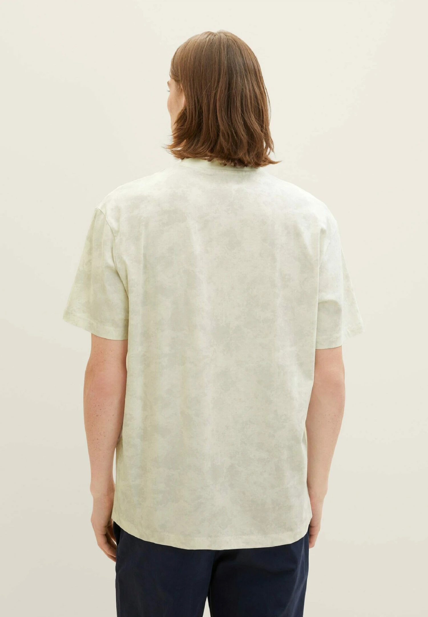 TOM TAILOR Denim Im Batik Look - T-Shirt Print - White Soft Batik Print 2 TOM TAILOR Denim Im Batik Look - T-Shirt Print - White Soft Batik Print - Afbeelding 2