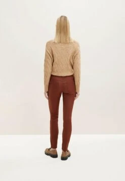 Tom Tailor Alexa Skinny - Leren Broek - Spicy Chocolate -Tom Tailor 30ee74327d384ae1a33e2691abc0a396