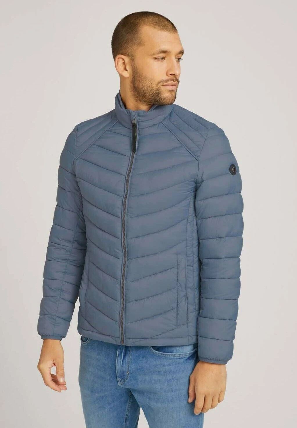 Tom Tailor Jas - Blue Grey 1 Tom Tailor Jas - Blue Grey