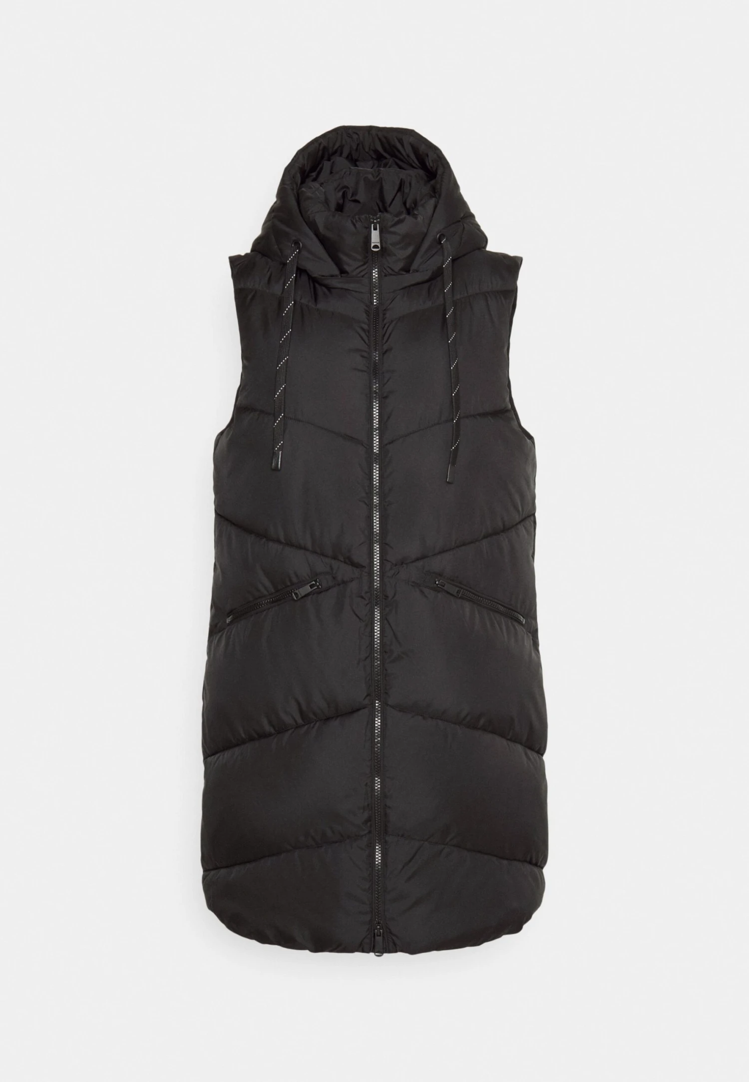 Tom Tailor Long Modern Vest - Bodywarmer - Deep Black 6 Tom Tailor Long Modern Vest - Bodywarmer - Deep Black - Afbeelding 6