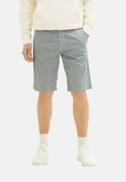 Tom Tailor Bermuda - Shorts - Navy/Offwhite Minimal