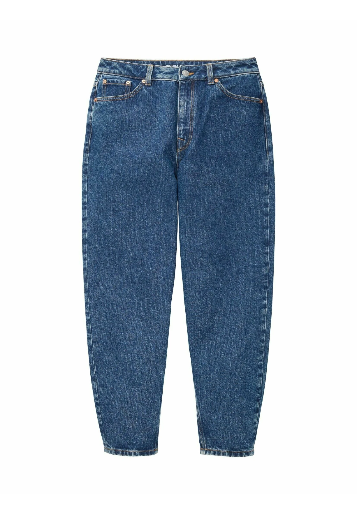 TOM TAILOR Denim Barrel Momfit- Jeans Tapered Fit - Clean Dark Stone Blue Denim 3 TOM TAILOR Denim Barrel Momfit- Jeans Tapered Fit - Clean Dark Stone Blue Denim - Afbeelding 3