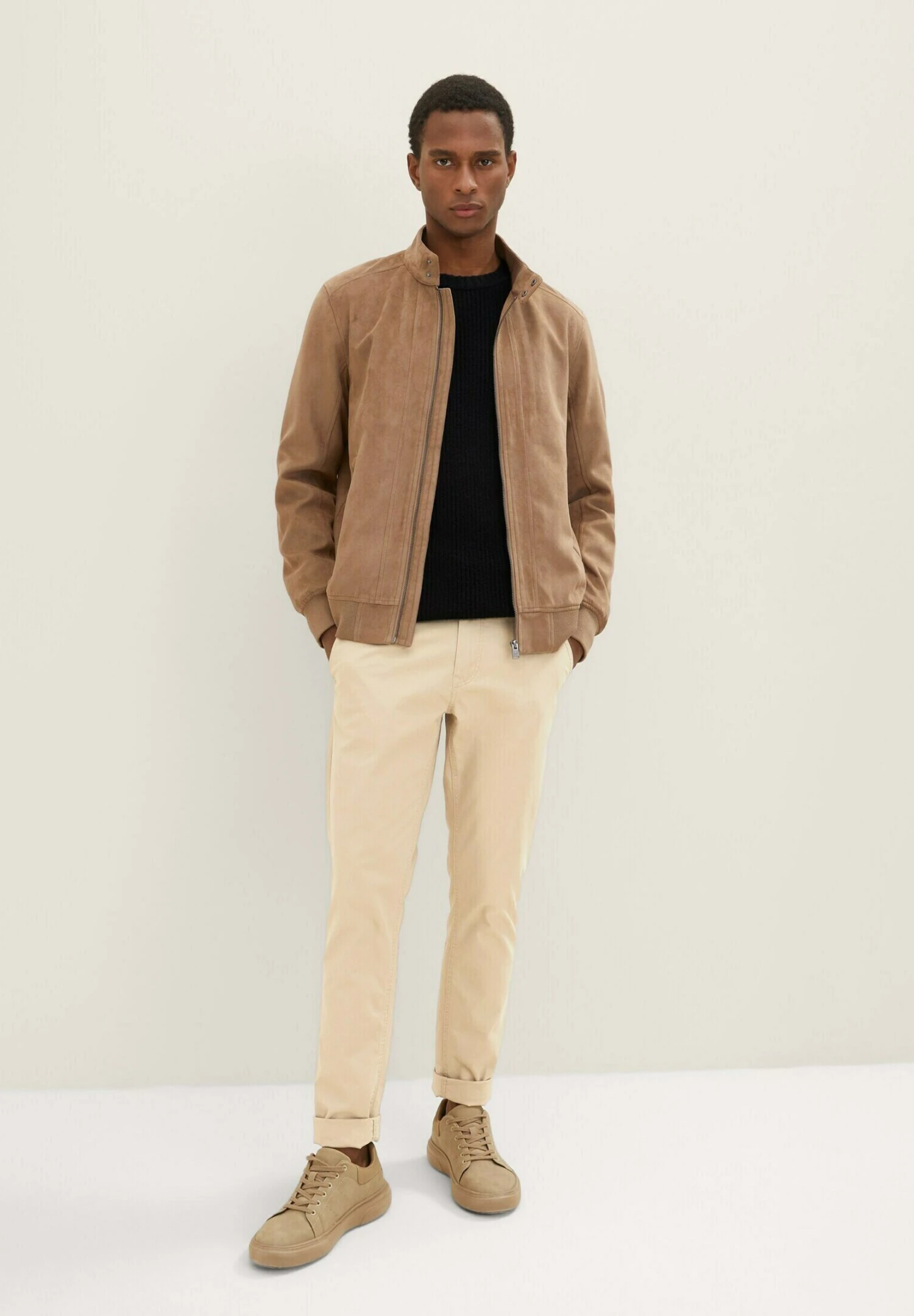 Tom Tailor Mit Stehkrgen - Imitatieleren Jas - Viper Brown Fake Leather 2 Tom Tailor Mit Stehkrgen - Imitatieleren Jas - Viper Brown Fake Leather - Afbeelding 2