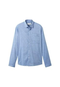 TOM TAILOR Denim Mit Ragen - Overhemd - Shiny Royal Blue Structure -Tom Tailor 3317dc5cd6b341a19d6b7c083097d264