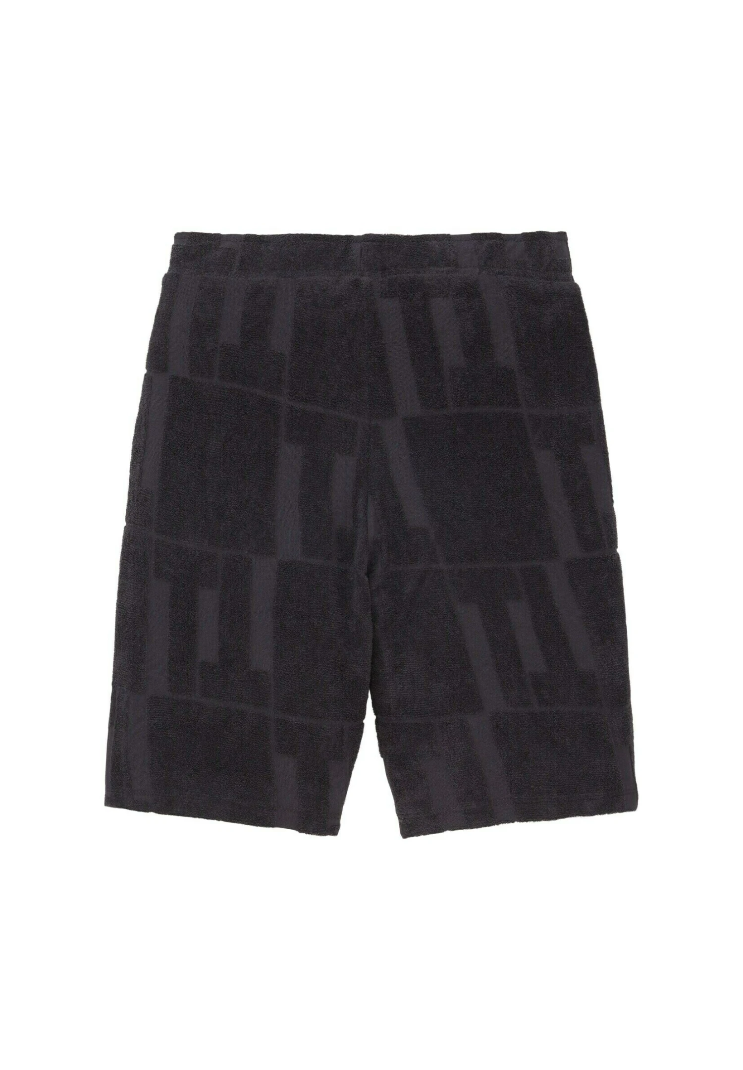 Tom Tailor French Terry Bermuda - Shorts - Dark Grey Terry Design 2 Tom Tailor French Terry Bermuda - Shorts - Dark Grey Terry Design - Afbeelding 2