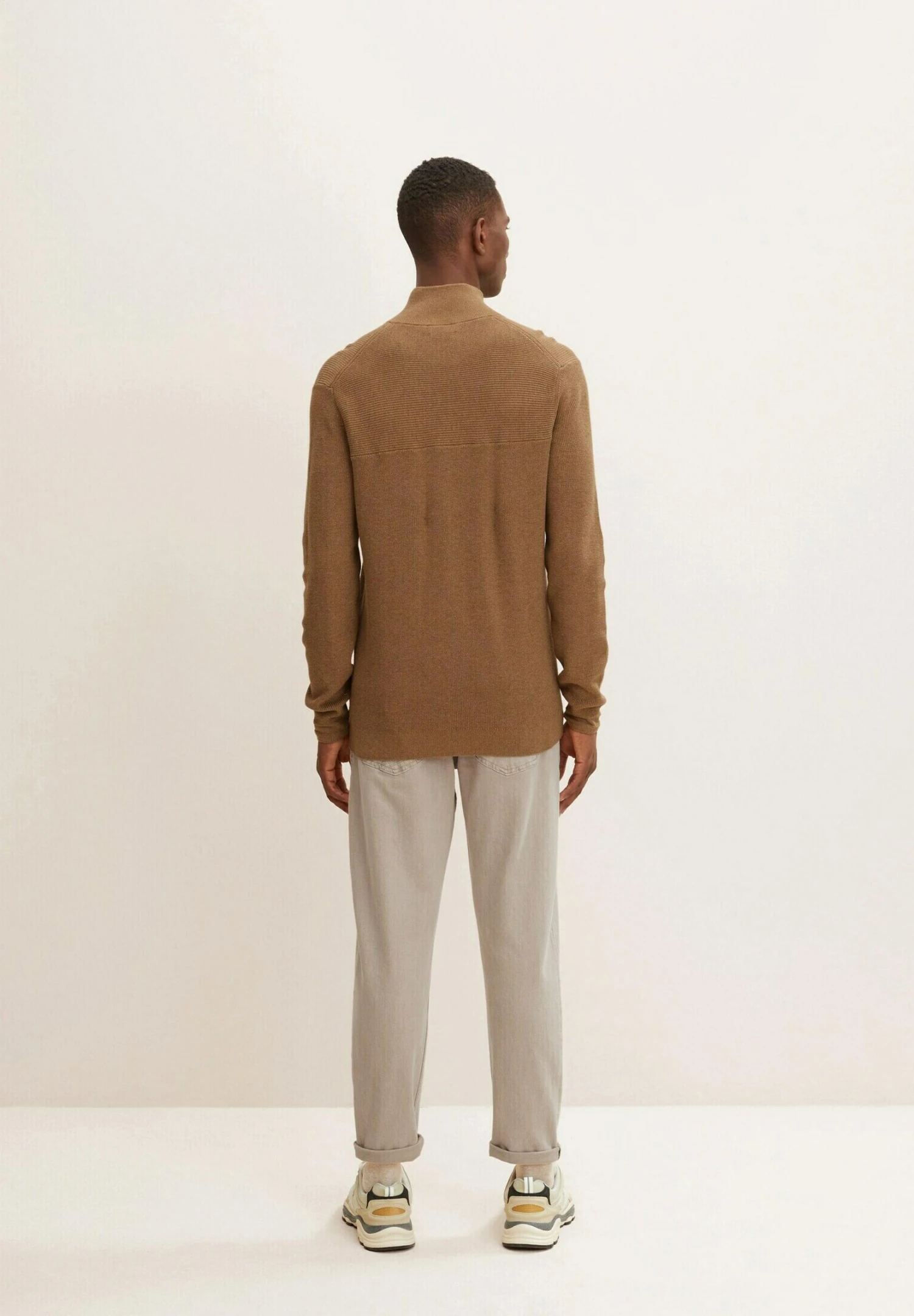 Tom Tailor Trui - Havana Brown Melange 3 Tom Tailor Trui - Havana Brown Melange - Afbeelding 3