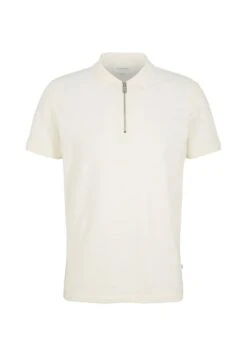 Tom Tailor Mit Struktur  - Poloshirt - Light Beige Structured Stripe -Tom Tailor 34d05f948000418c81c1ba4e65bb8f24