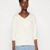 Tom Tailor Batwing- Longsleeve - Soft Buttercream