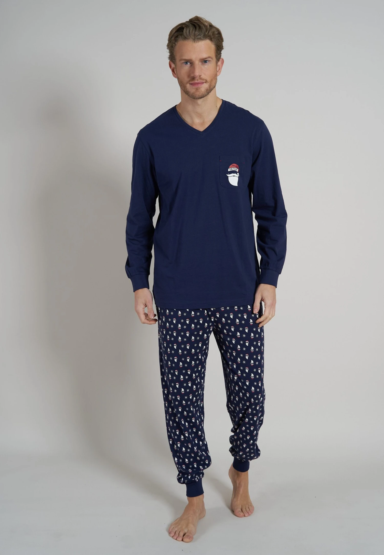 Tom Tailor Set - Pyjama - Blau Dunkel Allover 1 Tom Tailor Set - Pyjama - Blau Dunkel Allover