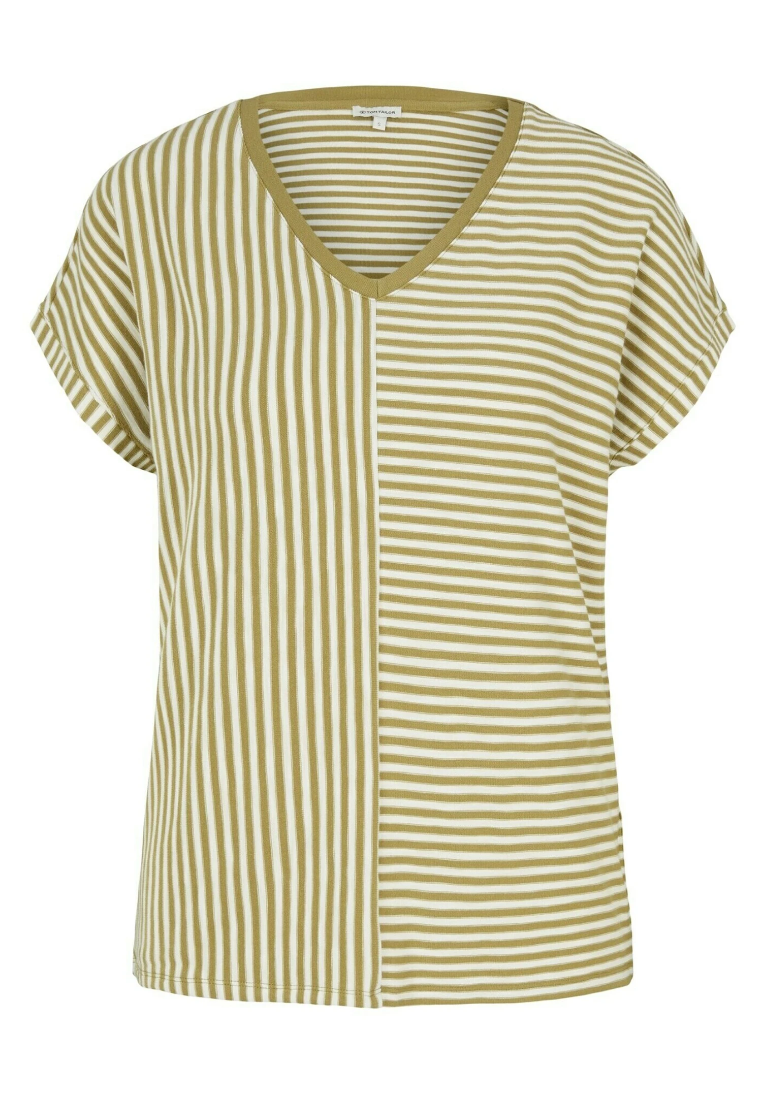 Tom Tailor T-Shirt Print - Olive Horizontal Stripe 5 Tom Tailor T-Shirt Print - Olive Horizontal Stripe - Afbeelding 5
