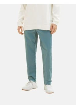 Tom Tailor Relaxed Tapered - Chino - Deep Bluish Green