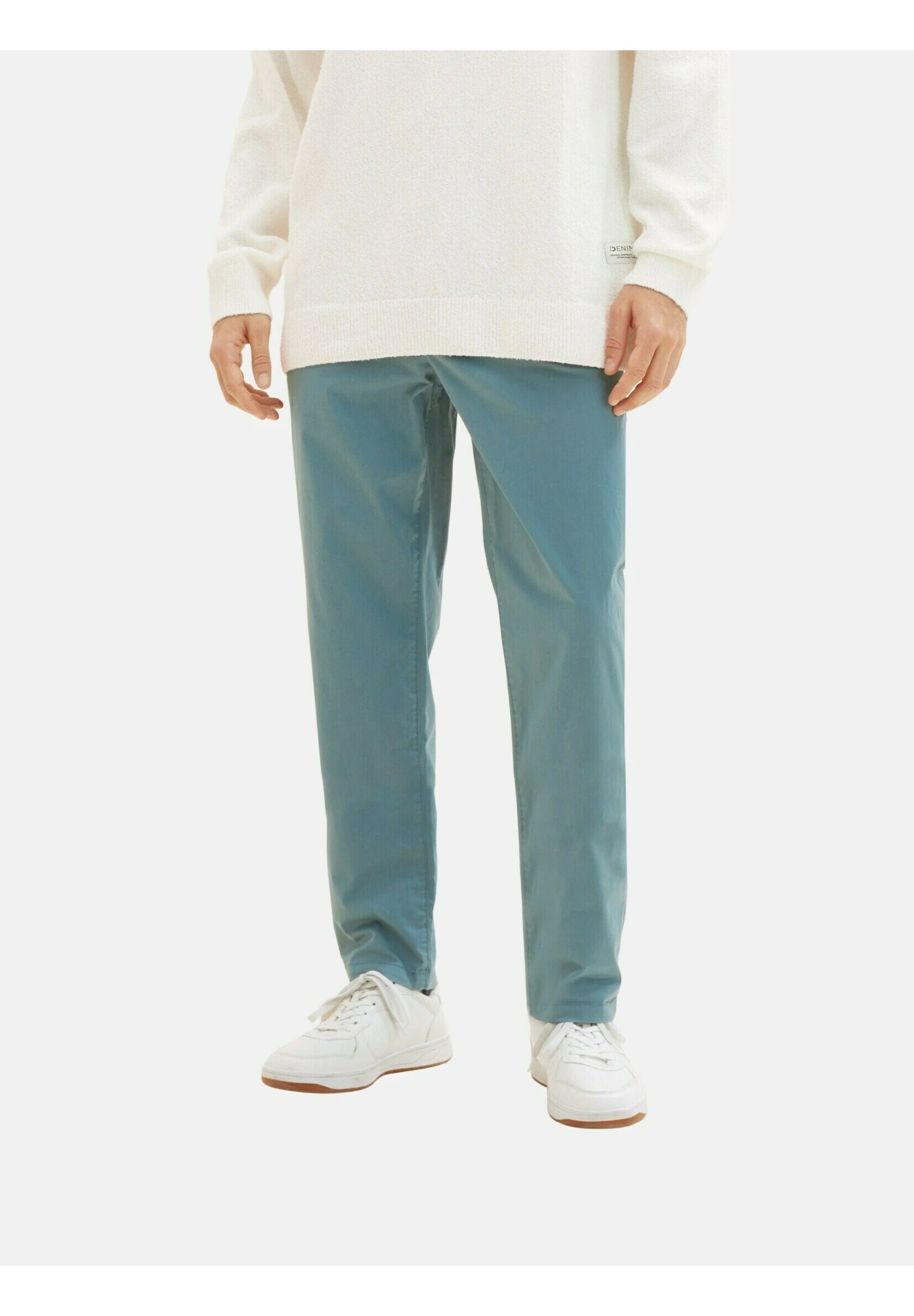 Tom Tailor Relaxed Tapered - Chino - Deep Bluish Green 1 Tom Tailor Relaxed Tapered - Chino - Deep Bluish Green