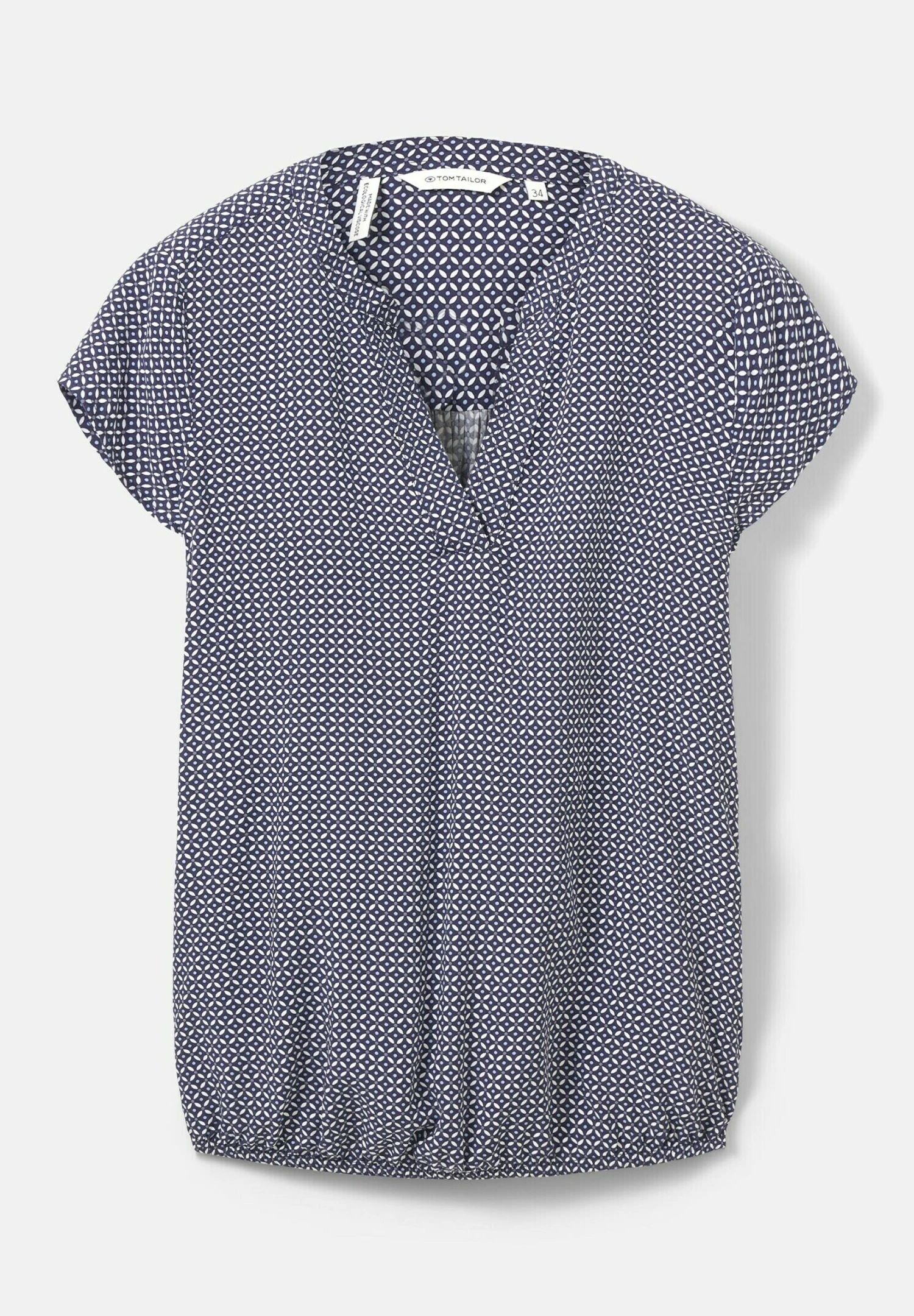 Tom Tailor Blouse - Navy Geometrical Design 10 Tom Tailor Blouse - Navy Geometrical Design - Afbeelding 10