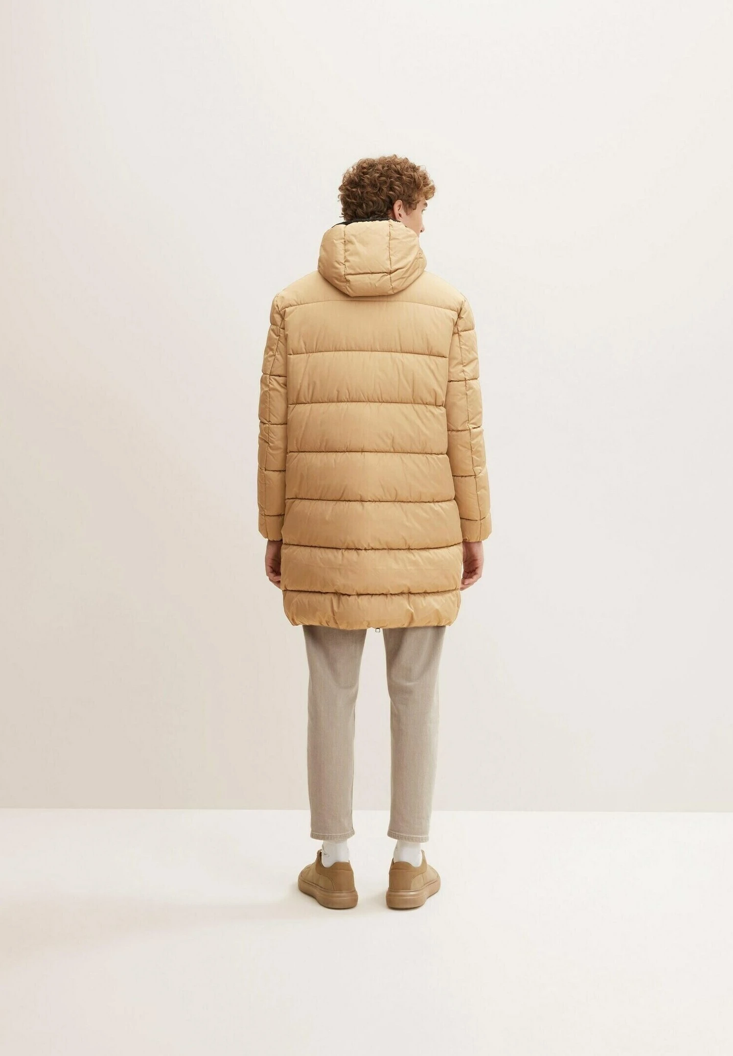 TOM TAILOR Denim Puffer - Winterjas - Splashed Clay Beige 3 TOM TAILOR Denim Puffer - Winterjas - Splashed Clay Beige - Afbeelding 3