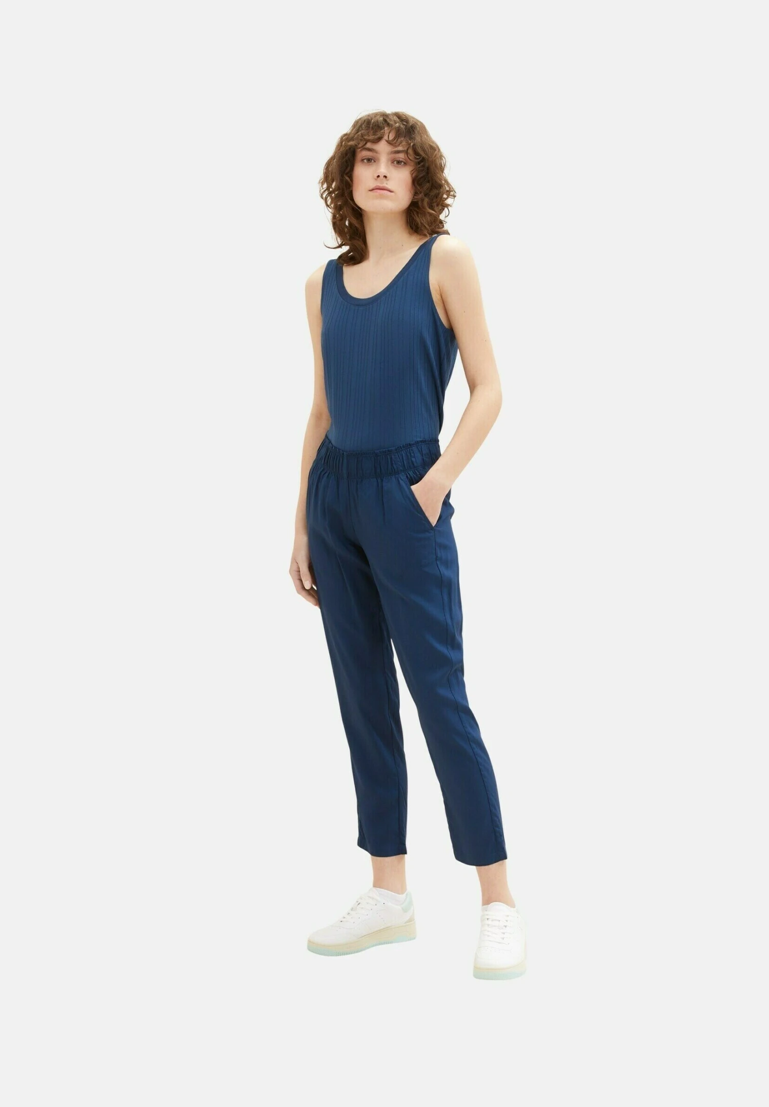 Tom Tailor Cropped - Broek - Midnight Sail 5 Tom Tailor Cropped - Broek - Midnight Sail - Afbeelding 5