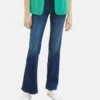 Tom Tailor Kate Narrow - Bootcut Jeans - Dark Stone Wash Denim
