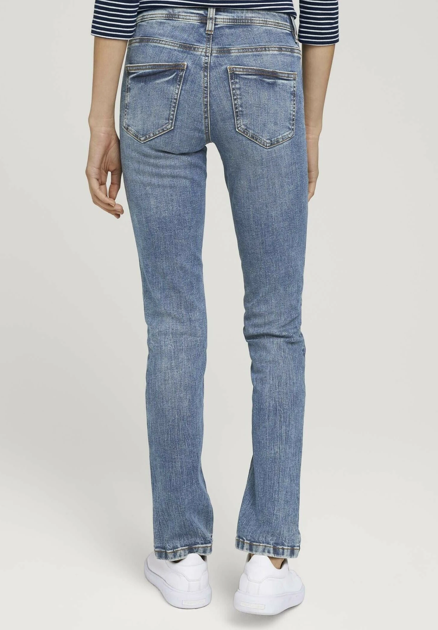 Tom Tailor Alexa - Straight Leg Jeans - Random BleachedBlue Denim 3 Tom Tailor Alexa - Straight Leg Jeans - Random BleachedBlue Denim - Afbeelding 3